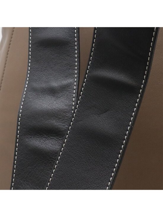 Loewe Goya Backpack Calfskin Leather Mocha Brown Gray Black Silver main image 5